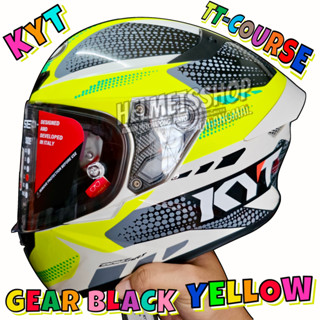 KYT TT-COURSE GEAR BLACK YELLOW