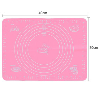 แผ่นรองนวดซิลิโคน 30×40 cm. มี 2 สี ชมพู/ฟ้า
