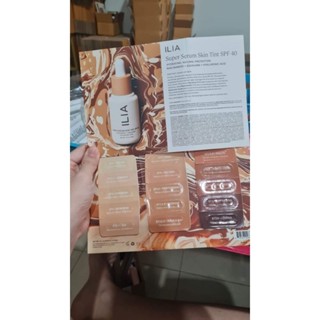 ILIA Super Serum Skin Tint SPF40 Foundation  เทสเตอร์แผ่น 15 สี