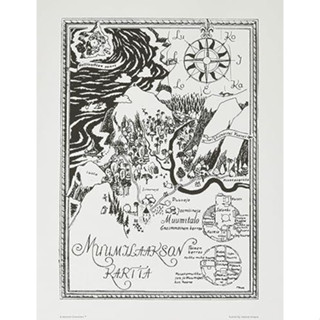 [Regular Import (Finland)] Putinki Moomin Monochrome Mini Poster Moomin Valley PTK040057