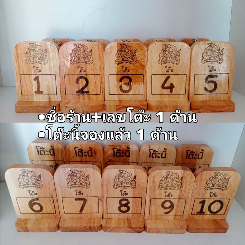 ป้ายเลขโต๊ะ จองโต๊ะ สแกนคิวอาร์โค้ด ยิงข้อความทั้ง2ด้าน เปลี่ยนแบบได้ราคาเดียว ป้ายร้านอาหาร ตั้งโต๊ะ - รูปที่ 3