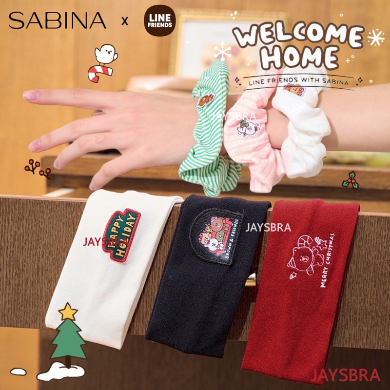 **CLEARANCE** SABINA x Line ผ้าคาดผม / ยางรัดผม