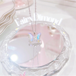 มาใหม่ พร้อมส่ง 🧚‍♀️ Butterfly Diamond (r)สร้อยคอผีเสื้อสแตนเลส 🎀💗 สร้อยคอ สร้อย เครื่องประดับ