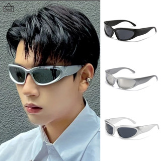 COD❤️แว่นตากันแดดตาแมวY2Kสไตล์พังก์UV400ป้องกันรังสียูวีแว่น…