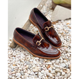 COSMOS SHOES รองเท้าหนังแบบสวม Loafers รุ่น Elite Como Snaffle