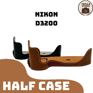 (ขายถูก) เคสกล้องนิคอน Half case Nikon D3200 เคสหนัง PU ราคาถูก