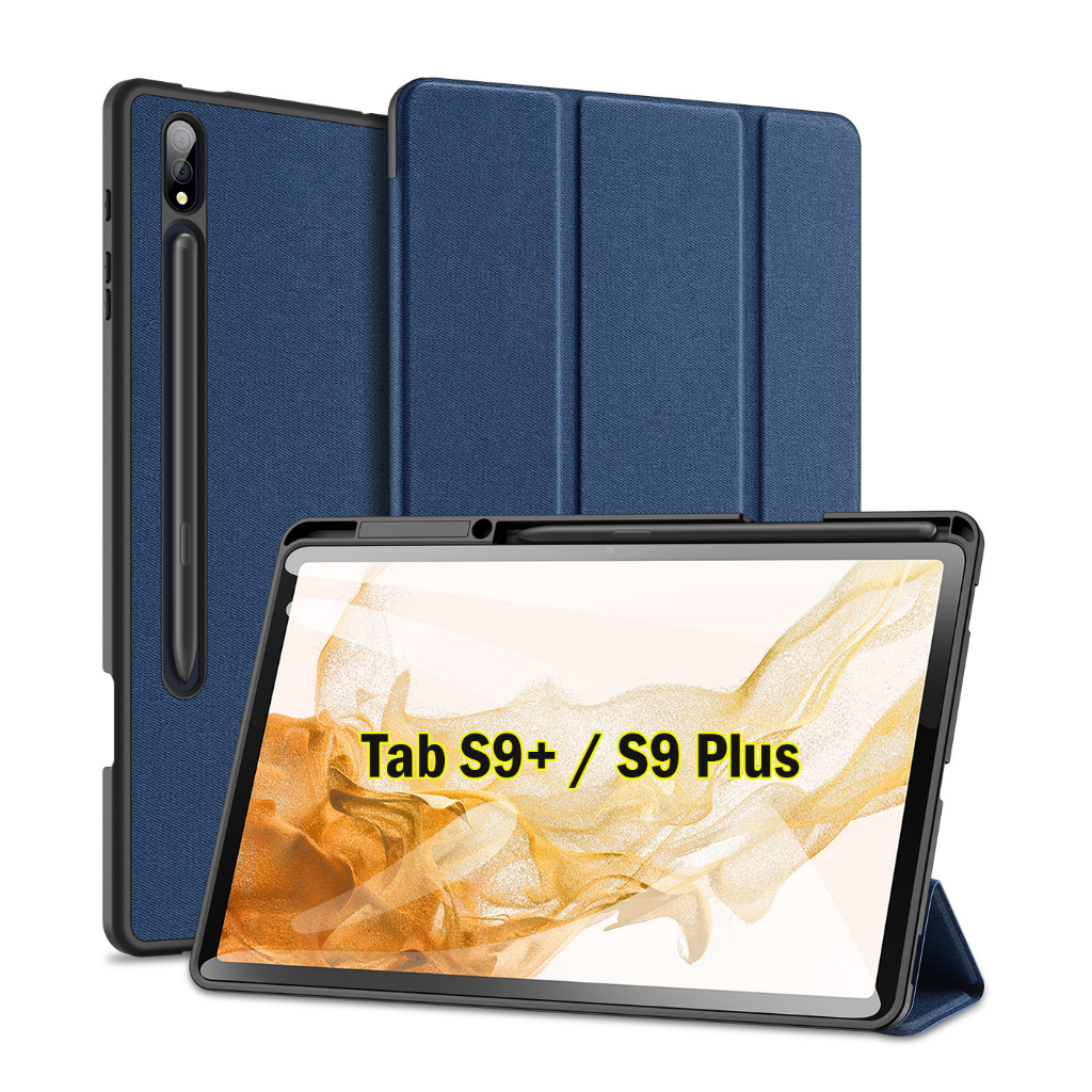 ✨ส่งใน🇹🇭✨ Dux Ducis เคสฝาพับ Samsung Tab S9 / S9+ / S9 Plus เคสกันกระแทก DuxDucis Domo Trifold case Samsung Tab S9+ Blue