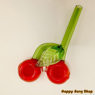 เชอรี่ Glass Pipe Cherry Pipe 2 heads บ้องแก้ว glass bong