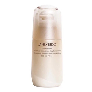 SHISEIDO มอยเจอร์ไรเซอร์ เนื้ออิมัลชั่น สูตรกลางวัน  Benefiance Wrinkle Smoothing Day Emulsion SPF30 PA+++ 75ml