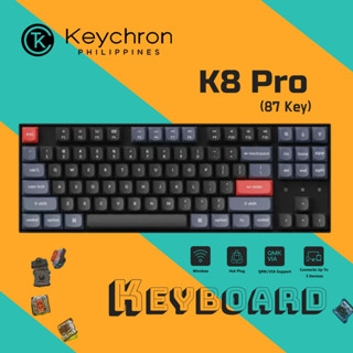 【ส่งในไทย/ของแท้💯%】Keychron K8 Pro Hotswap RGB 87key คีย์บอร์ดไร้สาย บลูทูธ 5.1 RGB