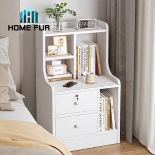 Home Fur ชั้นวางหนังสือ ชั้นวางของข้างเตียง เรียบง่ายสไตล์ มินิมอล  มี 2 แบบให้เลือก สินค้าในไทย พร้อมส่ง 📖