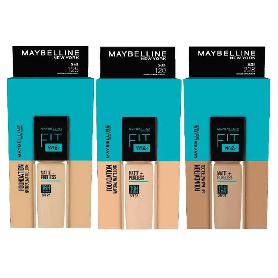 MABELLINE NEW YORK FIT ME LIQUID OUNDATION  ( 6 ซอง x 5 มล.) เมย์เบลลีน ฟิต มี แมทพอร์เลสฟาวเดชั่น ร