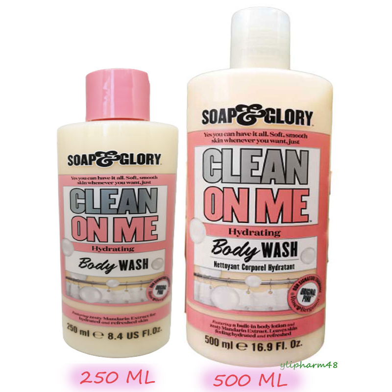 Soap and Glory Clean On Me Creamy Clarifying Shower Gel โซพ แอนด์ กลอรี่ คลีน ออน มี ครีมมี่ คลาร์ฟายอิ้ง EXP 12/2026