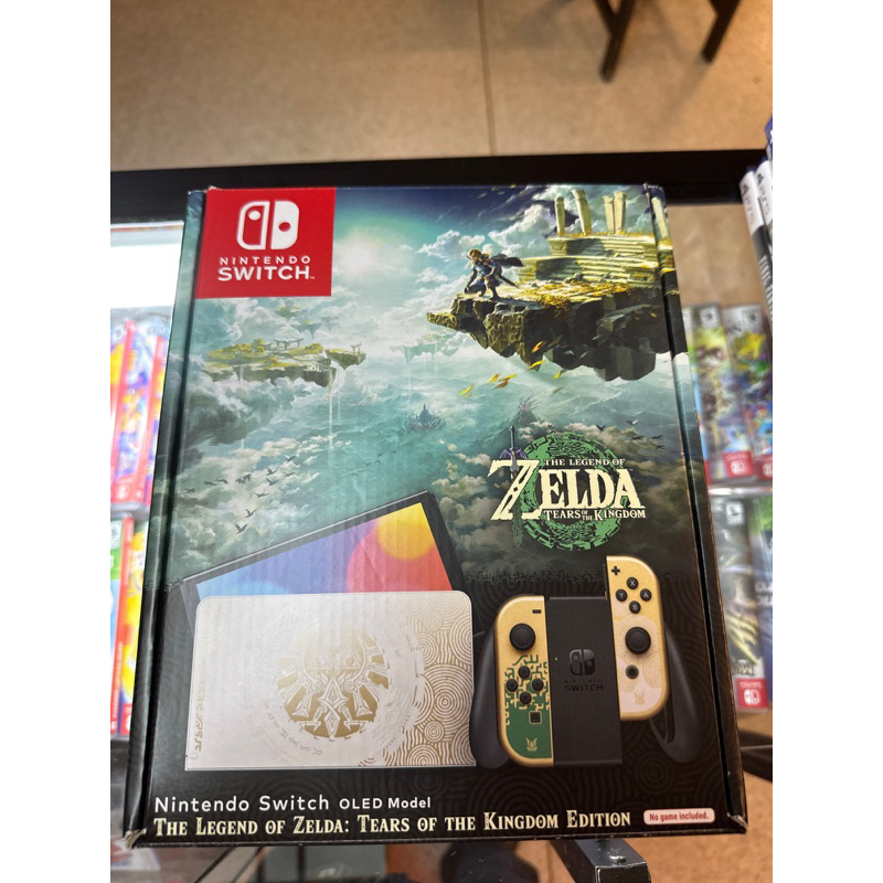 Nintendo switch oled limited zelda edition แปลงด้านมืด พร้อมลงเกมเต็มความจุเมม 256gb