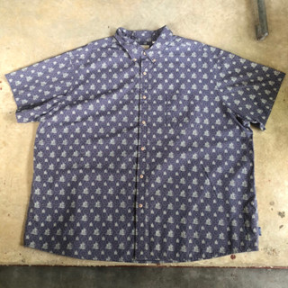 เสื้อฮาวาย Vtg.Hawaii Shirt ROWM MADE IN VIETNAM Sz.3XB 100% COTTON