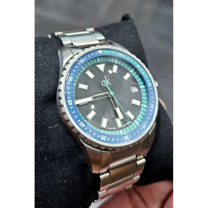 นาฬิกาชาย Calvin Klein Swiss Madeแท้ๆ ระบบ Quartzสภาพสวย