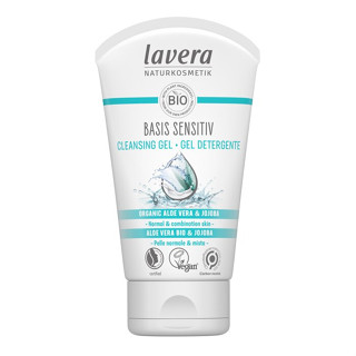 LAVERA - Basis Sensitiv Cleansing Gel - Organic Aloe Vera &amp; Jojoba (สำหรับผิวธรรมดาและผิวผสม) - 125ml/4oz