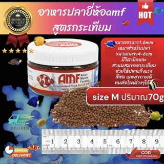 อาหารปลาทะเลสูตรกระเทียม ยี่ห้อAMF size M