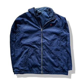 Polo Ralph Lauren Navy Blues Hooded Jacket รอบอก 39”