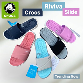 Crocs Women’s Riviva Slide Sandal 🩴 รองเท้าแตะเพื่อสุขภาพ crocs