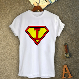 เสื้อยืดอักษรภาษาอังกฤษ ตัว I(ไอ)Superman