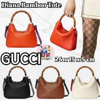 กุชชี่ Gucci Diana Bamboo กระเป๋าสะพายใบเล็ก/กระเป๋าสุภาพสตรี/กระเป๋าสะพายข้าง/กระเป๋าสะพาย