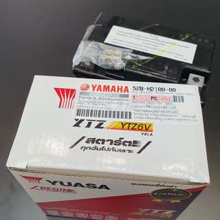 52BH210000 แบตเตอรี่ แท้ yamaha fiore filano 12V5.3V แท้ YUASA YTZ6V Click 125 I PCX NMax155 CBR 150 52B-H2100-00