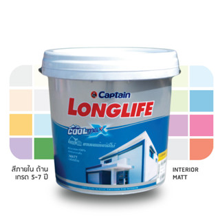 Captain Longlife Cool Max Interior Matt สีกัปตัน ลองไลฟ์ ใน ด้าน ถัง 9.46 ลิตร