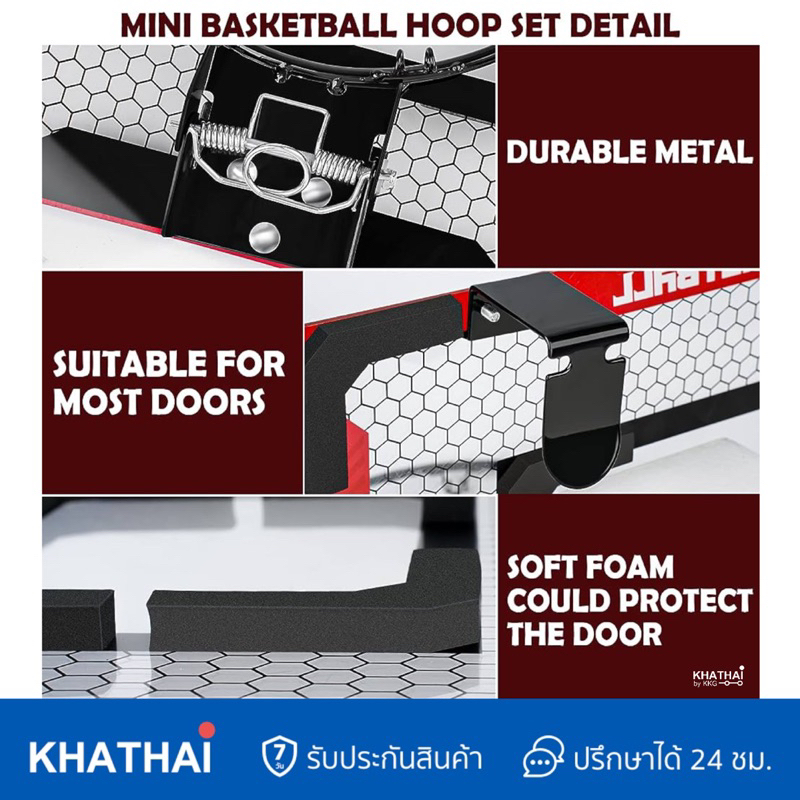 Basketball Hoop แป้นบาส นับแต้มได้ ติดผนัง แขวนผนัง สำหรับเด็ก พับได้ BY-988-621A1