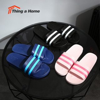 Thing a Home รองเท้าเตะ รองเท้าใส่ในบ้าน กันลื่น ลายทาง พร้อมส่ง