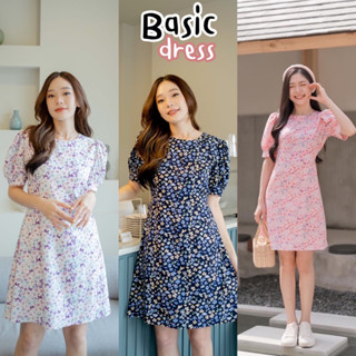 Basic dress เดรสแขนตุ๊กตา freesize