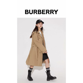 **do** เสื้อโค้ท Bur เบอรี่ Kids check-trim pleated trench coat อายุ 8-16 ปี ผู้ใหญ่ใส่ได้ ของใหม่ แท้