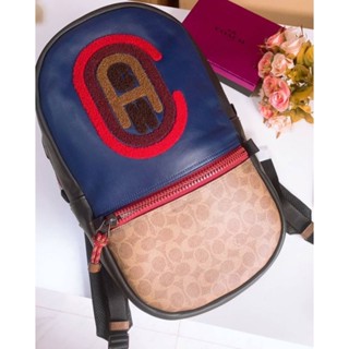 💥🎒🎒กระเป๋าเป้ชาย สวย สีมาใหม่ หล่อมากกกNew Coach Pacer Shop white Coach Pacer logo backpack