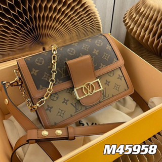 Louis Vuitton หนังเเท้ free box set  Grad original  Size 25Cm