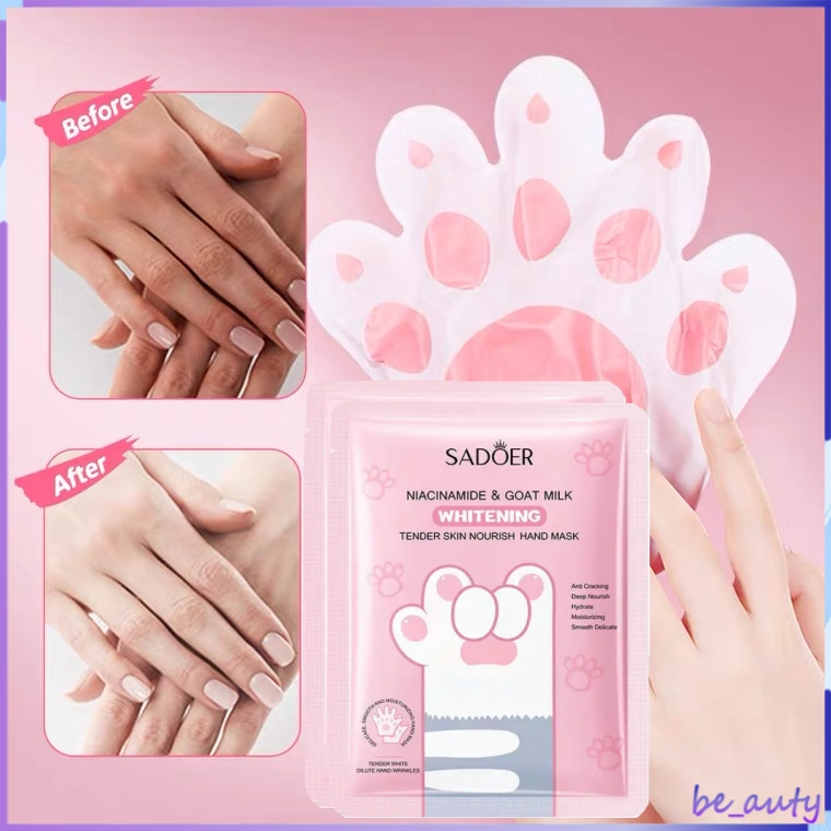 【ร้านไทย】มาส์กมือ Hand Mask มาสก์บำรุงผิวมือ ให้ความชุ่มชื้น มาส์กมือตีนแมวที่ให้ความชุ่มชื้น ปกป้องผิวมือไม่ให้แตกแห้ง