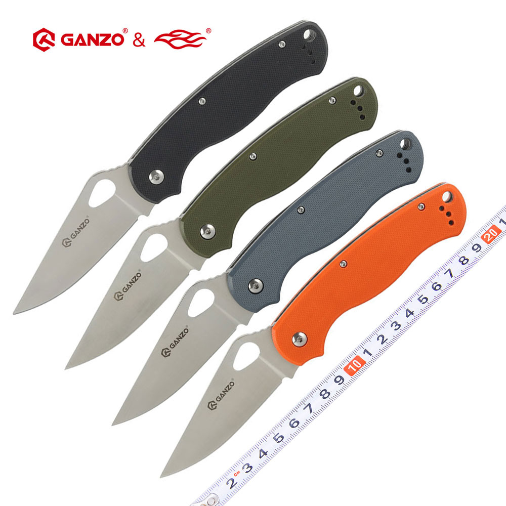 Ganzo Firebird FBKNIFE ใหม่ G729 440C ใบมีด G10 จับมีดพับ Survival เครื่องมือกระเป๋ายุทธวิธี edc เคร