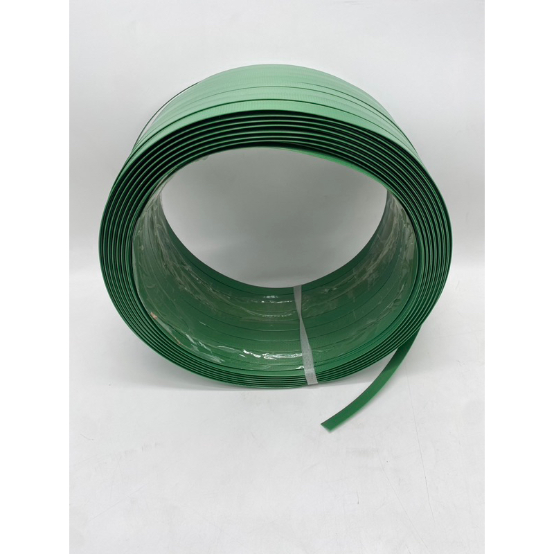 สายรัด พลาสติกPET สีเขียว สายรัดกล่อง รัดของ / กิ๊ปเหล็ก ล็อคสายรัดใช้กับเครื่องรัดมือโยก - รูปที่ 2