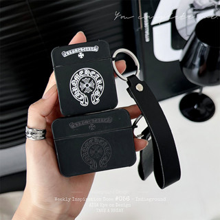 เคสแอร์พอด 3 Case Airpods 3 pro2 case บัตรน้ำขึ้นน้ำลง ซองหนัง Chrome Hearts Airpod 3 pro2 case เคส Airpod 1 gen2 case