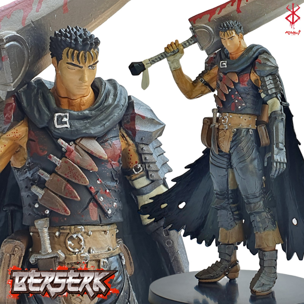 ฟิกเกอร์ Berserk Berserker Armor เบอร์เซิร์ก นักรบวิปลาส Guts Black Swordsman กัทส์ นักรบดำ 1/8 Figure Anime มังงะ Model