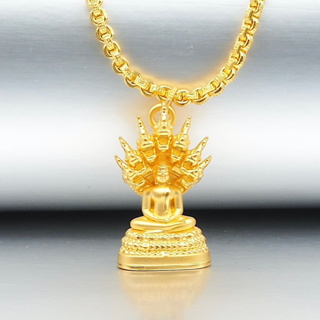 จี้พระนาคปรก ทองแท้ 99.9% น้ำหนัก 2.4-2.45กรัม