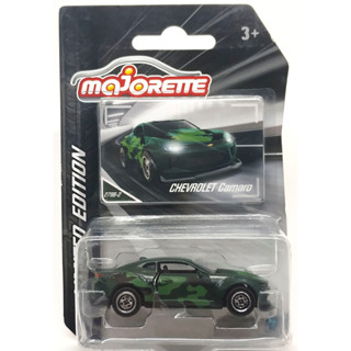 Majorette Chevrolet Camaro 2021 Dark Green / Camouflage Series /Scale 1/64 (8cm) package แบบมีการ์ด