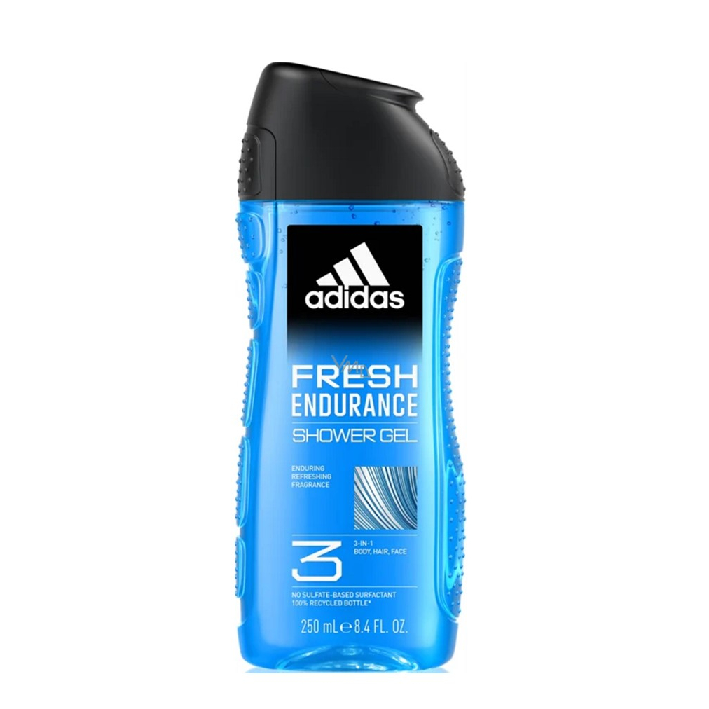 Adidas Fresh Endurance Shower Gel อาดิดาส เฟรช บอดี้ แฮร์ เฟส ชาวเวอร์เจล 250ml.
