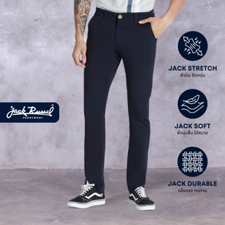 JACK RUSSEL กางเกงชีโน่ ทรงกระบอกเล็ก Slim-Fit รุ่น J-326 กางเกงแจ็ครัสเซล