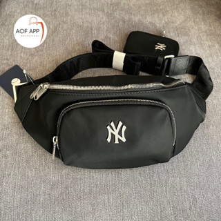 ถูกที่สุด ของแท้100% MLB NYLON METAL LOGO HIPSACK BAG