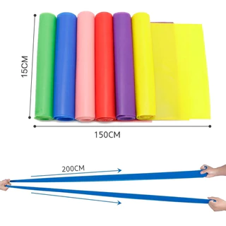 ยางยืดออกกำลังกาย พิลาทิส โยคะ ฟิตเนสโยคะ Elastic Band Pilates Band ความหนืด 18 Lbs.