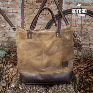 กระเป๋าแคนวาส (สินค้าพร้อมส่ง) กระเป๋าหนังแท้วินเทจญี่ปุ่น ข…