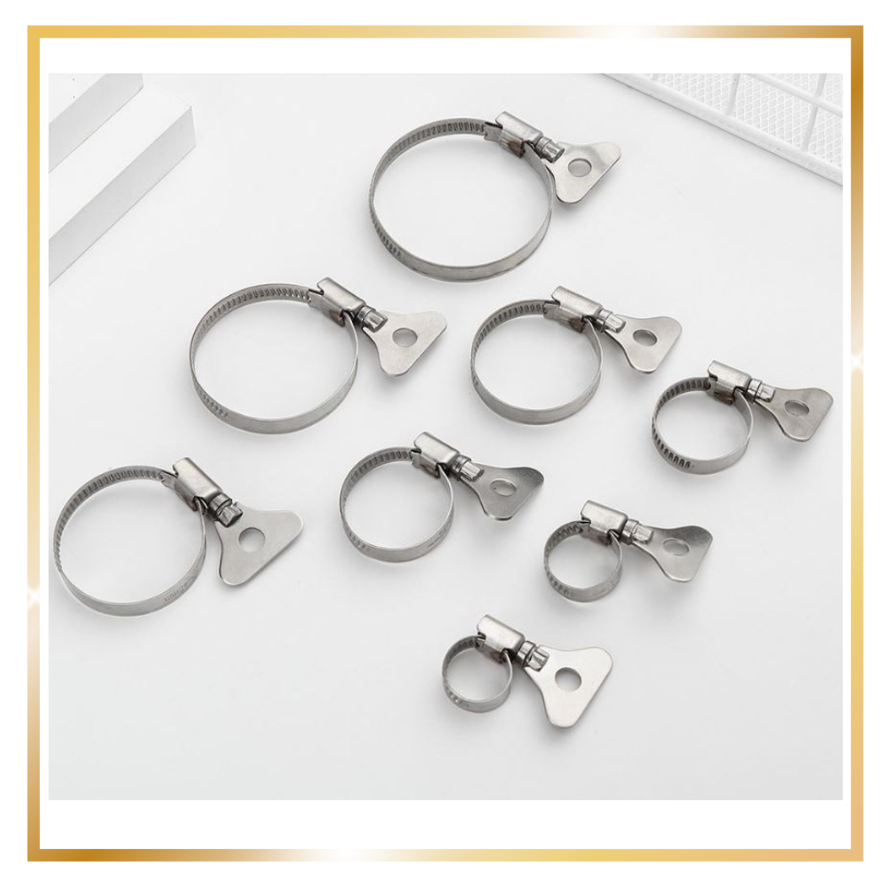 แค้มป์รัดท่อ เข็มขัดรัดท่อหางปลา คลิปสปริง ใช้สำหรับ รัดท่อ สายยาง ก๊อกน้ำ แข็งแ