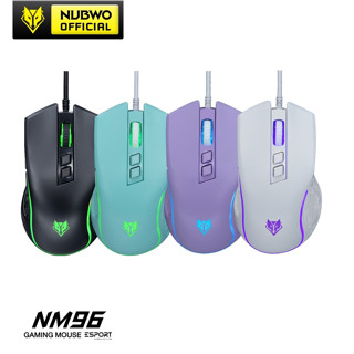 Nubwo NM96 Gaming Mouse เมาส์เกมมิ่ง เสียงเงียบ ปรับ DPI ได้สูงสุด 3600 มี 7 ปุ่ม ปรับสีไฟได้ 4.9 516 Ratin