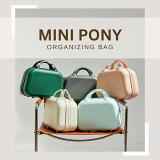 กระเป๋าเสริม Mini Pony เสียบคันชักกระเป๋าเดินทางได้ ช่วยจัดระเบียบ เอนกประสงค์ สไตล์มินิมอลน่ารัก สีหวานสดใส