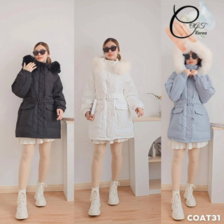 เสื้อโค้ททรงเดรส มีเข็มขัด COAT31